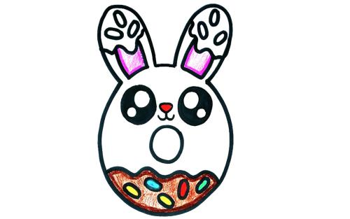 عکس نقاشی گربه رنگ شده