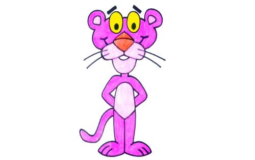 عکس نقاشی گربه رنگ شده