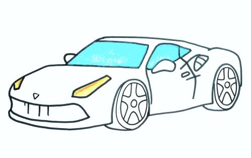 عکس نقاشی گربه رنگ شده