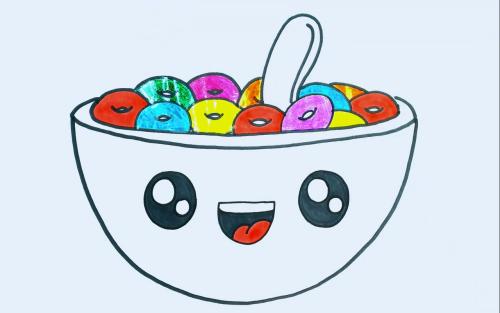 عکس نقاشی گربه رنگ شده