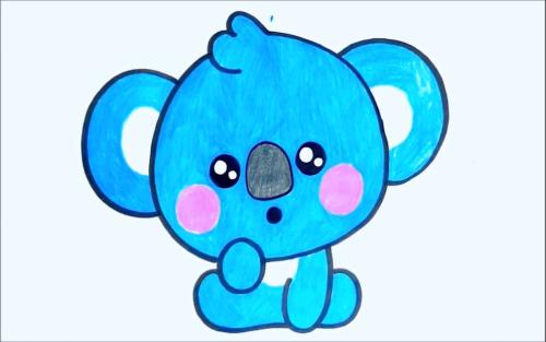 عکس نقاشی گربه رنگ شده