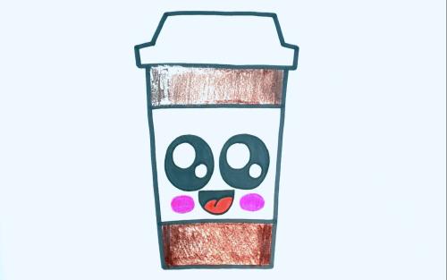 عکس نقاشی گربه رنگ شده