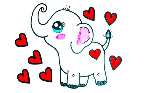 عکس نقاشی گربه رنگ شده