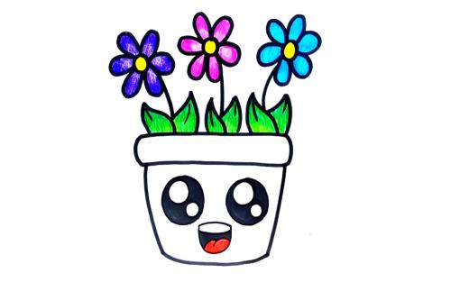 عکس نقاشی گربه رنگ شده